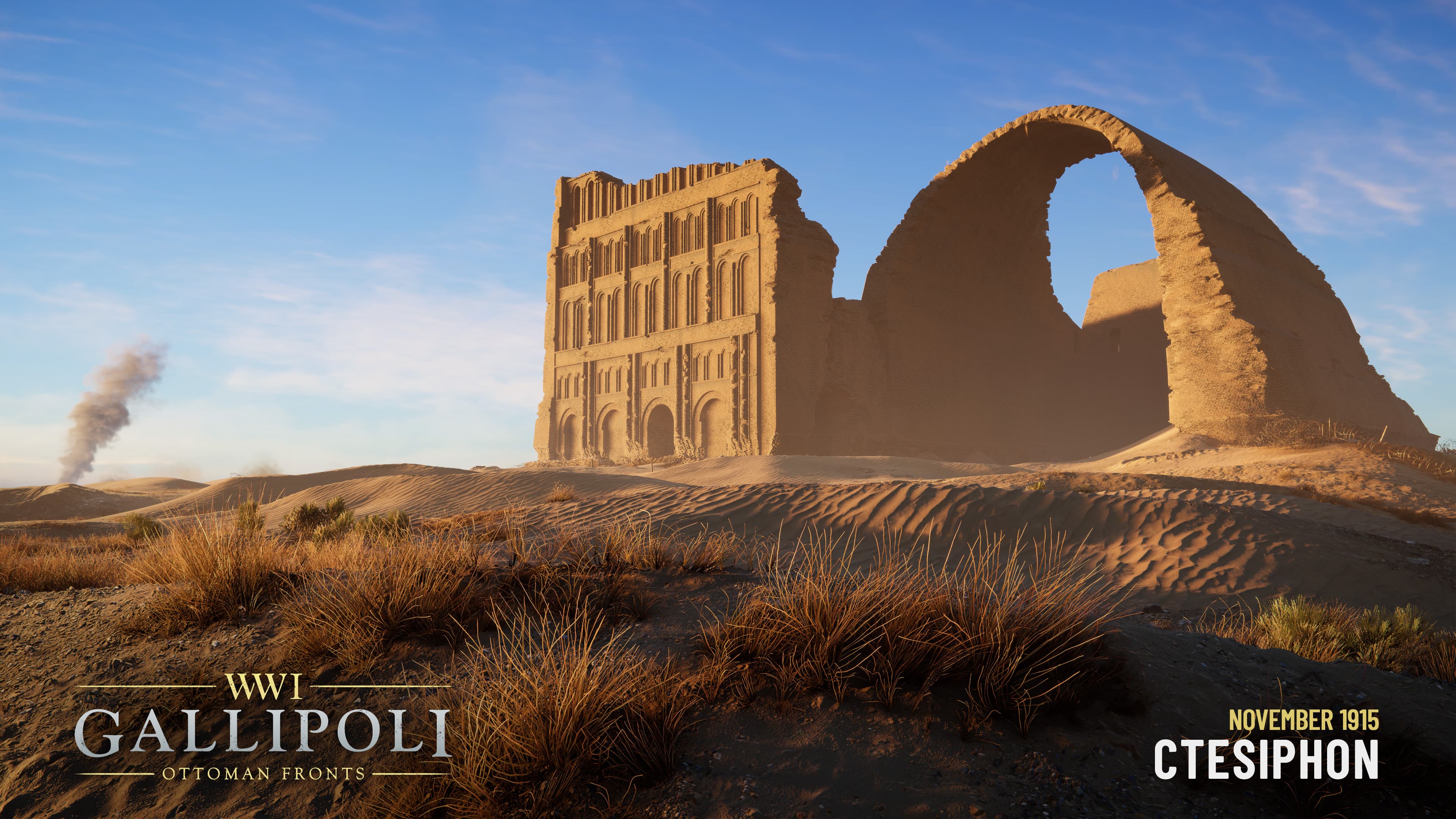 Gallipoli Arch of Ctesiphon overlooking desert terrain